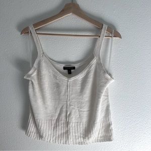 Banana republic white sweater tank